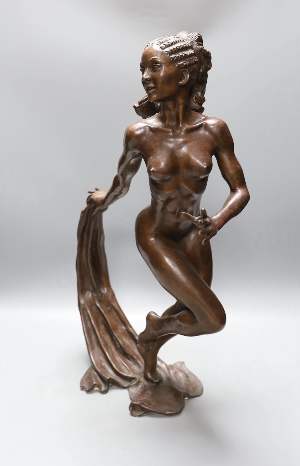 Ronald Cameron (b.1930), bronze, 'Guida', numbered 3/25, 54 cms high.